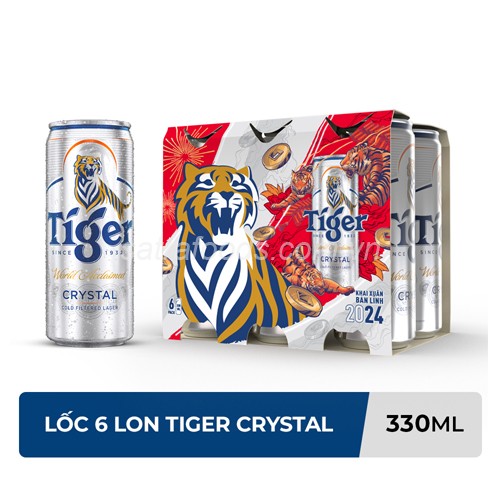 BIA TIGER CRYSTAL LON 330ML ( LỐC )