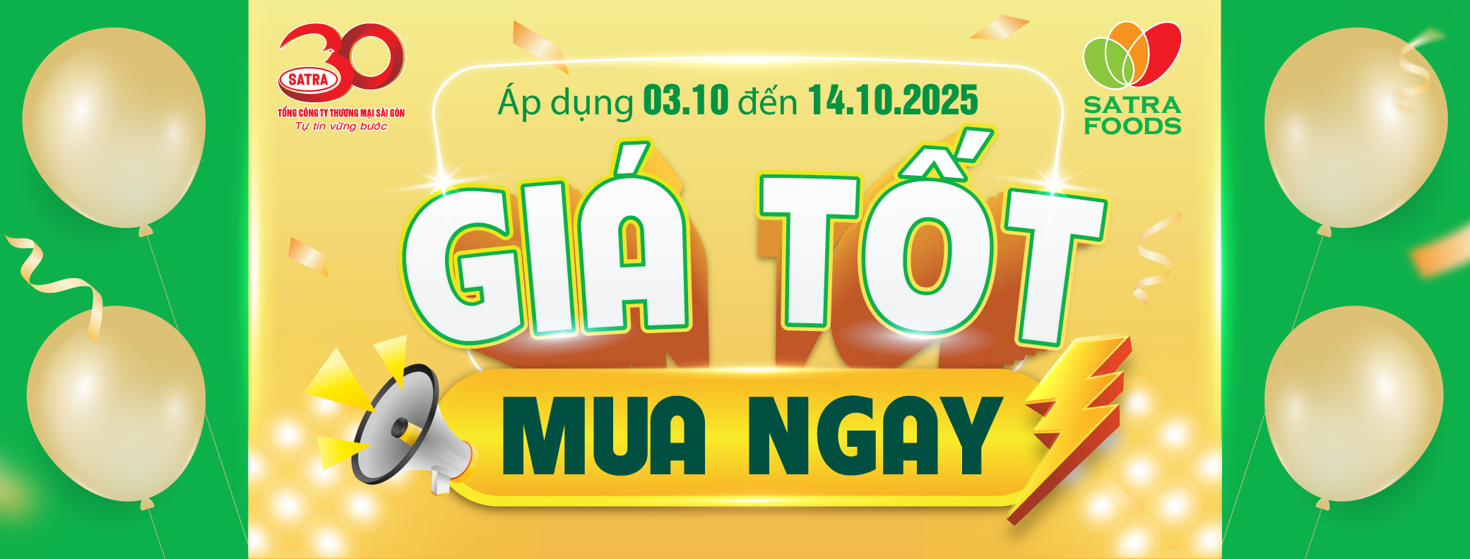 GIÁ TỐT MUA NGAY (03/10 - 14/10/2025)