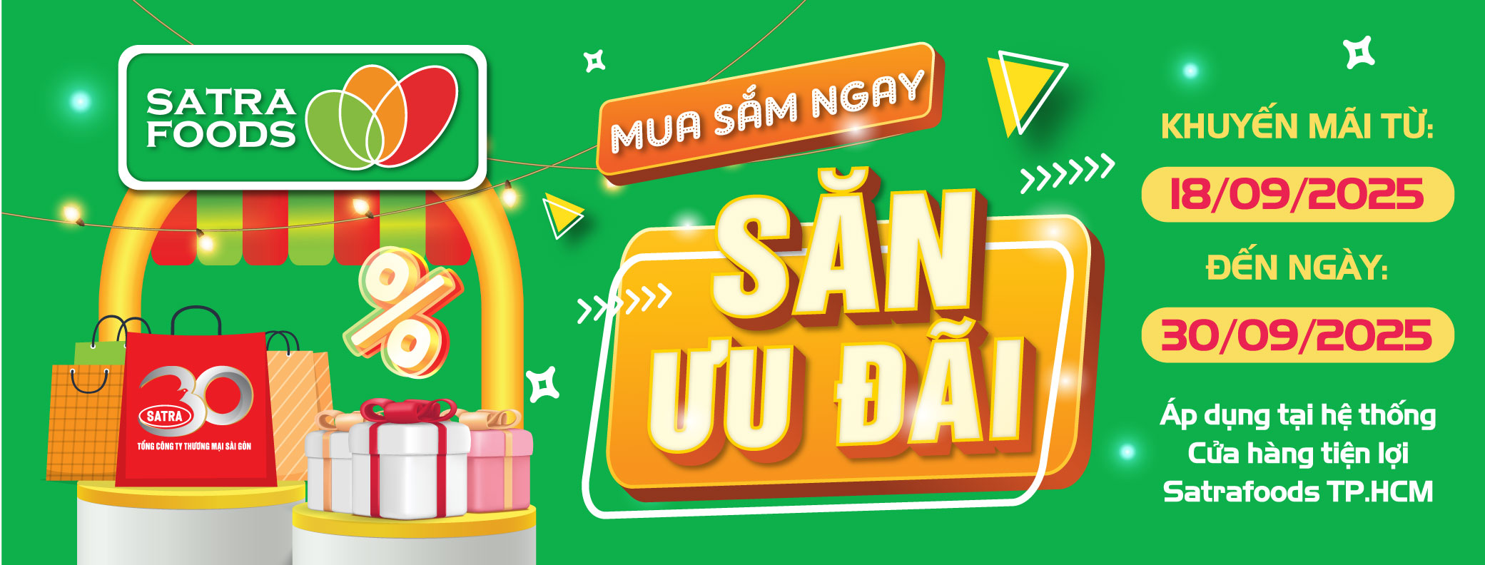 MUA SẮM NGAY - SĂN ƯU ĐÃI (18/09 - 30/09)