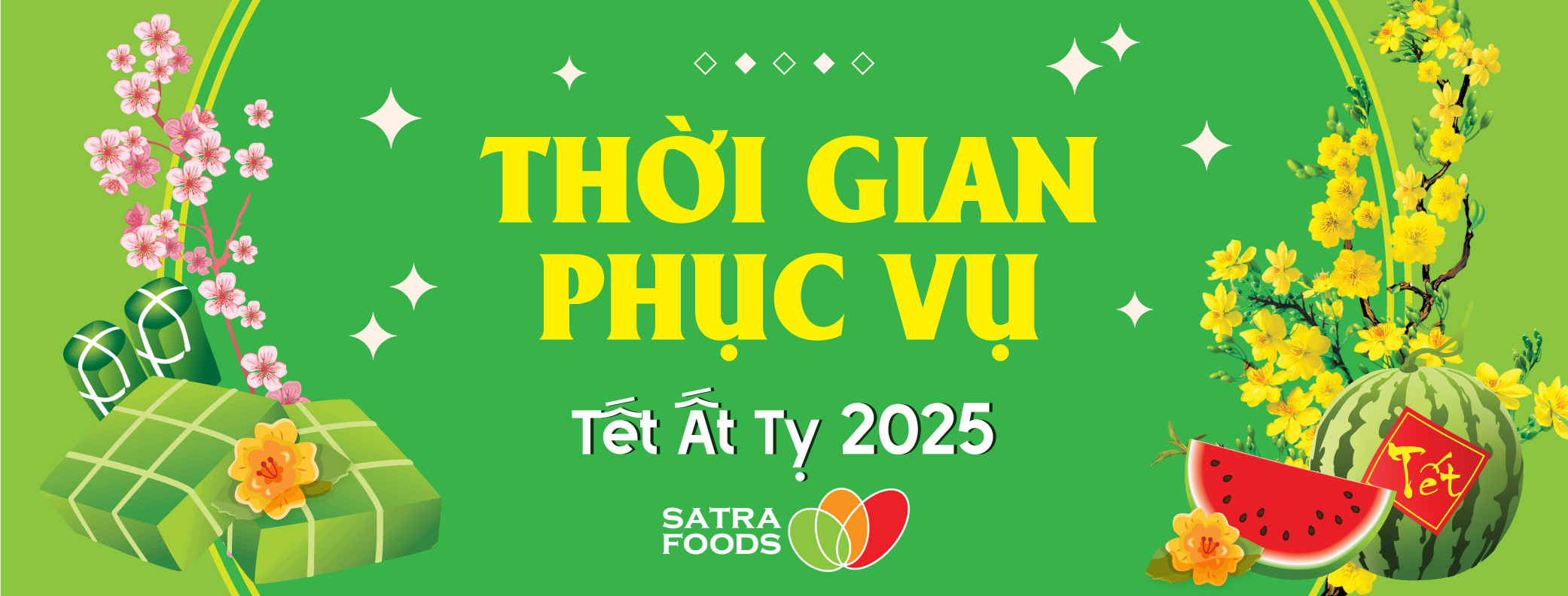 THỜI GIAN PHỤC VỤ TẾT ẤT TỴ 2025