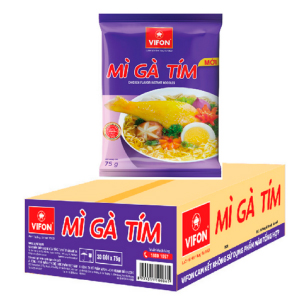 THÙNG 30 GÓI MÌ GÀ TÍM 75G