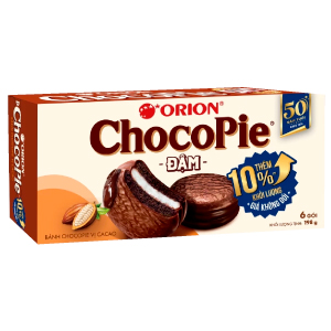 BÁNH CHOCOPIE ĐẬM 6P HỘP 198G