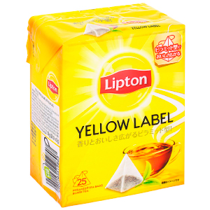 TRÀ LIPTON NHÃN VÀNG HỘP 25 GÓI 2G