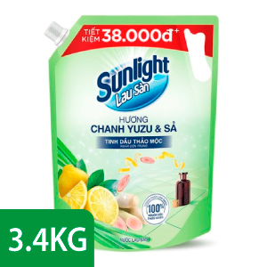 SUNLIGHT BIOSHIELD HƯƠNG CHANH YUZU & SẢ 3.4KG