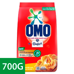 BỘT GIẶT OMO COMFORT TINH DẦU THƠM NỒNG NÀN ĐỎ 700G