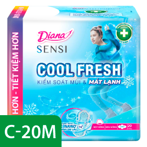 DIANA SENSI COOL FRESH SIÊU MỎNG CÁNH 20 MIẾNG