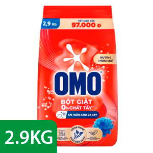 BỘT GIẶT OMO ĐỎ 2.9KG