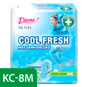 DIANA SENSI COOL FRESH SIÊU MỎNG KHÔNG CÁNH 23CM 8 MIẾNG