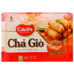 CHẢ GIÒ CẦU TRE ĐẶC BIỆT THỊT GÓI 500G