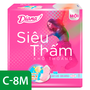 DIANA SIÊU THẤM SIÊU MỎNG CÁNH GÓI 8 MIẾNG