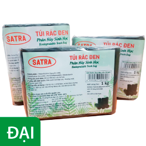 TÚI RÁC ĐEN SATRA (SIZE ĐẠI)