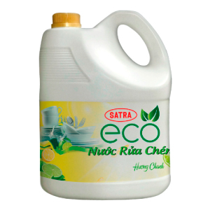 NƯỚC RỬA CHÉN SATRA ECO CHANH 3.6KG