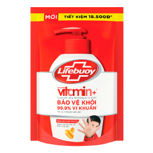 NƯỚC RỬA TAY LIFEBUOY VITAMIN BẢO VỆ VƯỢT TRỘI TÚI 400G