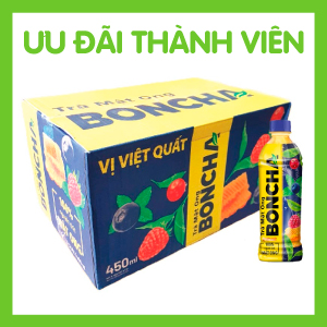 THÙNG 24 - TRÀ MẬT ONG VỊ VIỆT QUẤT BONCHA 450ML