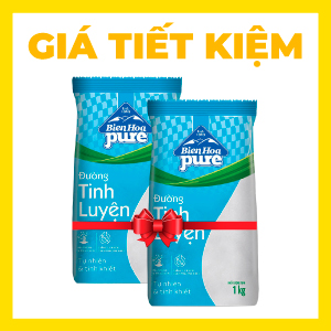 [COMBO] 02 TÚI ĐƯỜNG BIÊN HÒA PURE 1KG