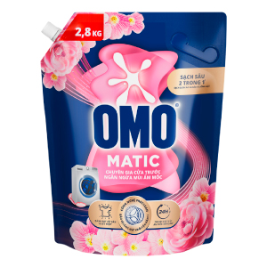 NƯỚC GIẶT OMO CỬA TRƯỚC NGĂN NGỪA MÙI ẨM MỐC TÚI 2.8KG