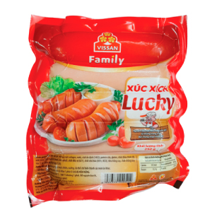 XÚC XÍCH VIỆT LUCKY 5 CÂY GÓI 250G