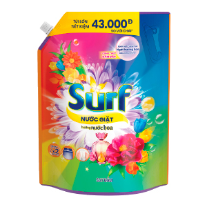 NƯỚC GIẶT SURF HƯƠNG NƯỚC HOA SAY ĐẮM TÚI 3.1KG