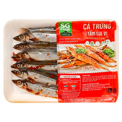 CÁ TRỨNG TẨM SGFOOD KHAY 250G