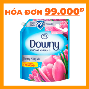 NƯỚC XẢ VẢI DOWNY NẮNG MAI TÚI 3.5L