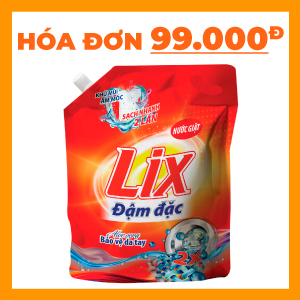 NƯỚC GIẶT LIX ĐẬM ĐẶC TÚI 3.2KG