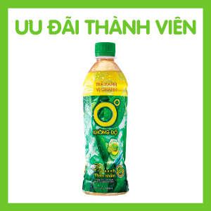 TRÀ XANH VỊ CHANH KHÔNG ĐỘ CHAI PET 455ML