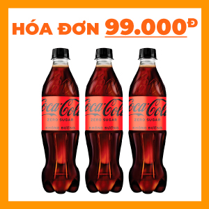 [LỐC 3] COCA-COLA ZERO PET 600ML