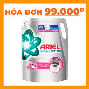NƯỚC GIẶT ARIEL CỬA TRƯỚC DOWNY NƯỚC HOA 2.5KG
