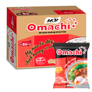 THÙNG 30 - MÌ DD KHOAI TÂY OMACHI XỐT BÒ HẦM 80GR