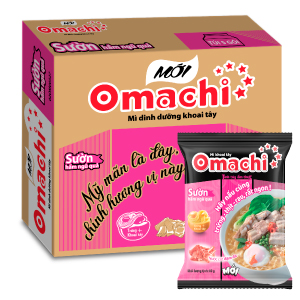 THÙNG 30 - MÌ DD KHOAI TÂY OMACHI SƯỜN HẦM NGŨ QUẢ 80GR