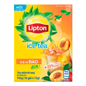 TRÀ LIPTON ICE TEA VỊ ĐÀO HỘP 192G