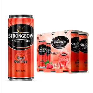 [LỐC 6] STRONGBOW APPLE CIDERS RED BERRIES 320ML/330ML