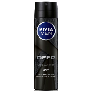 NIVEA XỊT NGĂN MÙI NAM THAN ĐEN HOẠT TÍNH 150ML