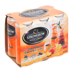 STRONGBOW CHILLY PEACH 330ML LỐC 6