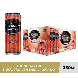 STRONGBOW APPLE CIDERS RED BERRIES 330ML