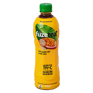 FUZETEA TRÀ CHANH DÂY HẠT CHIA 450ML