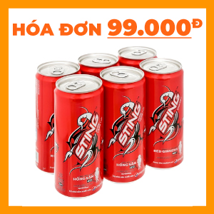 [LỐC 6] STING DÂU TÂY ĐỎ 320ML/330ML