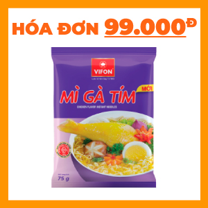 THÙNG 30 GÓI MÌ GÀ TÍM 75G