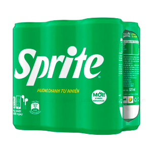 SPRITE SLEEK LON 320ML - LỐC 6