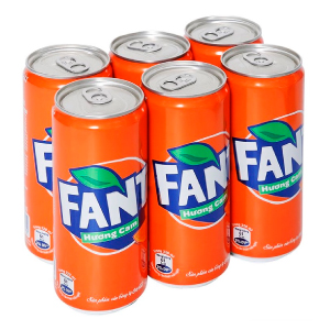 FANTA CAM LỐC 6 LON 320ML