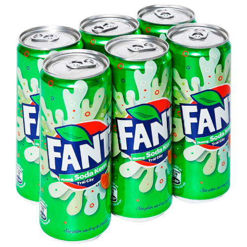 FANTA SODA KEM - LỐC 6 LON 320ML