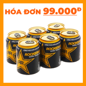 [LỐC 6] NƯỚC TĂNG LỰC ROCKSTAR LON 250ML