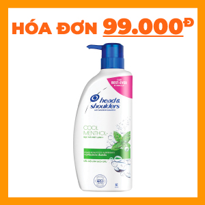 DẦU GỘI H&S BẠC HÀ MÁT LẠNH 850ML