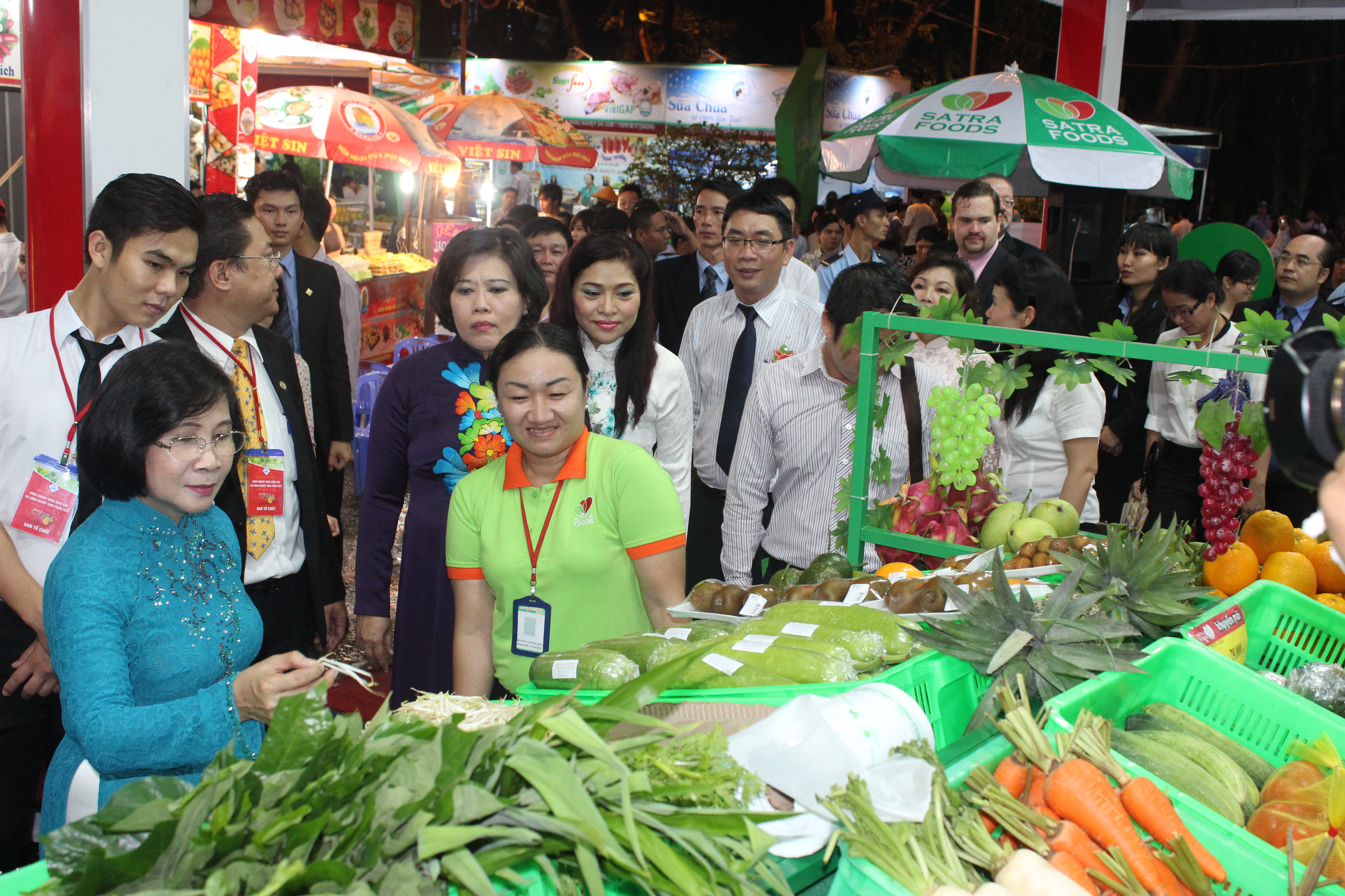 Satrafoods tham gia hội chợ Nông nghiệp công nghệ cao và công nghệ thực phẩm tại công viên Lê Văn Tám.